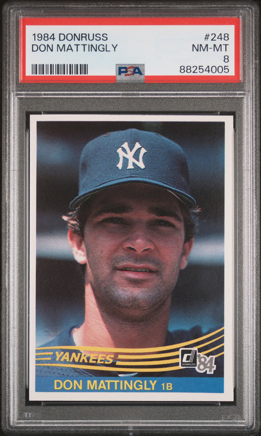1984 Donruss #248 Don Mattingly PSA 8