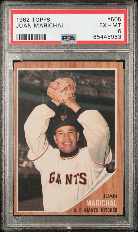1962 Topps #505 Juan Marichal PSA 6
