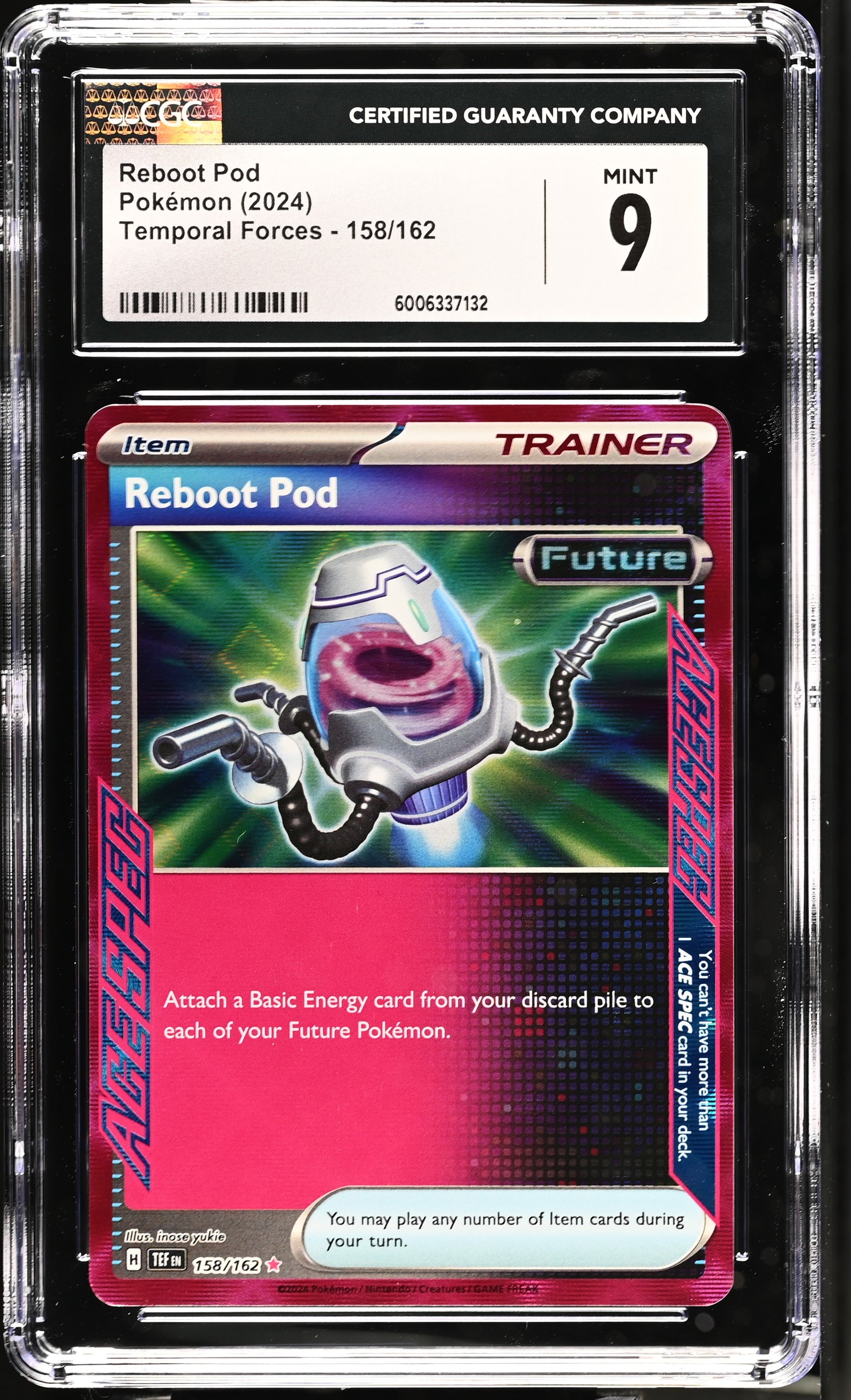 2024 Temporal Forces #158/162 Reboot Pod CGC 9