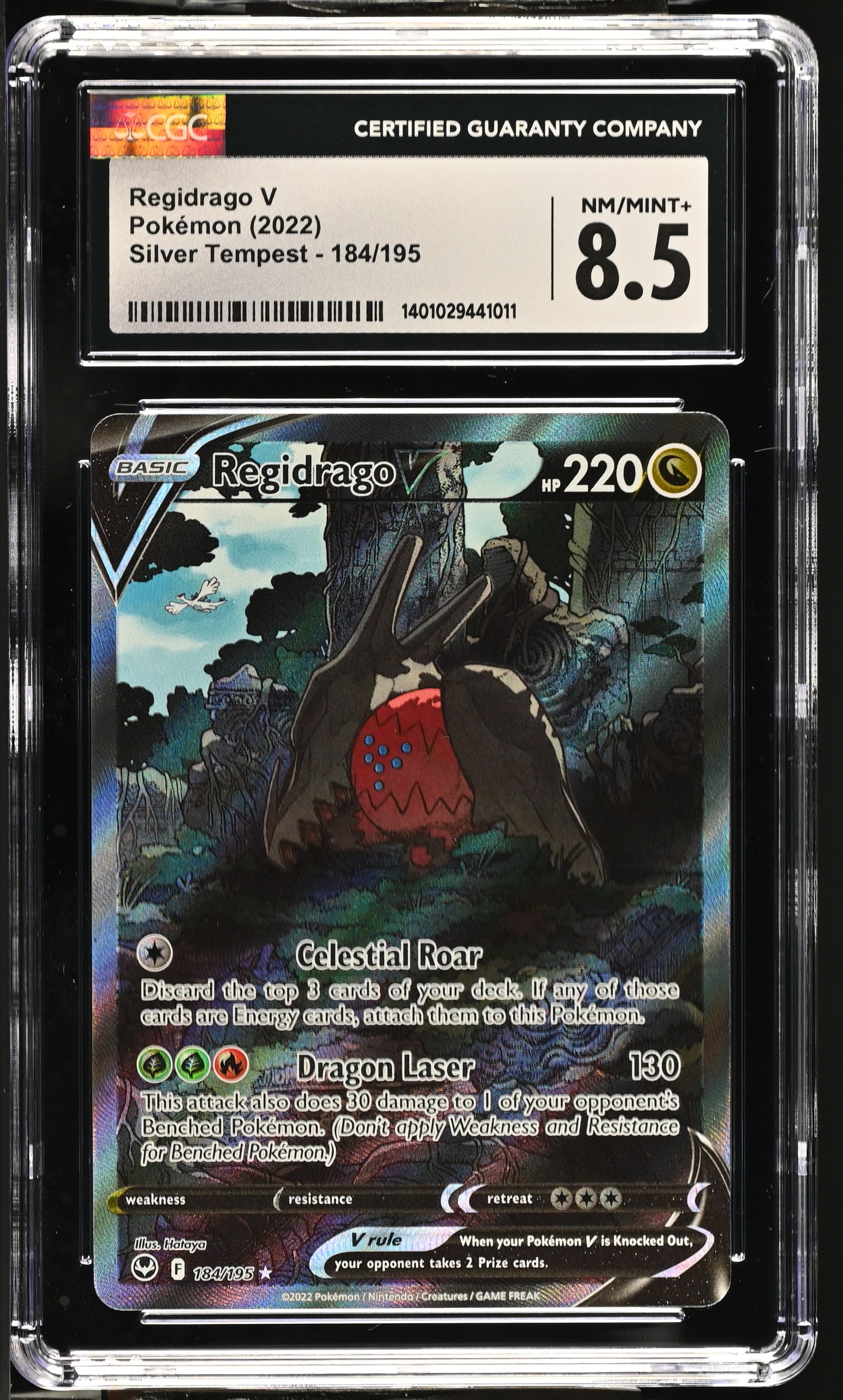 2022 Silver Tempest #184/195 Regidrago V CGC 8.5