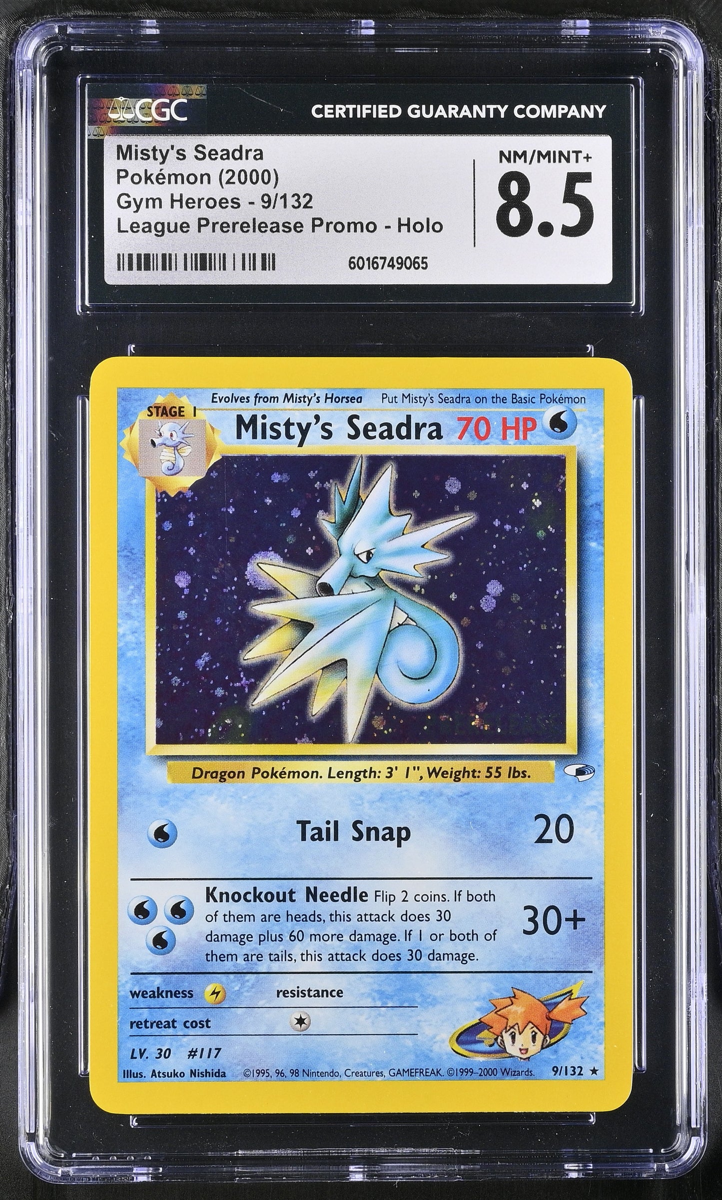 2000 Gym Heroes #9/132 Misty's Seadra CGC 8.5