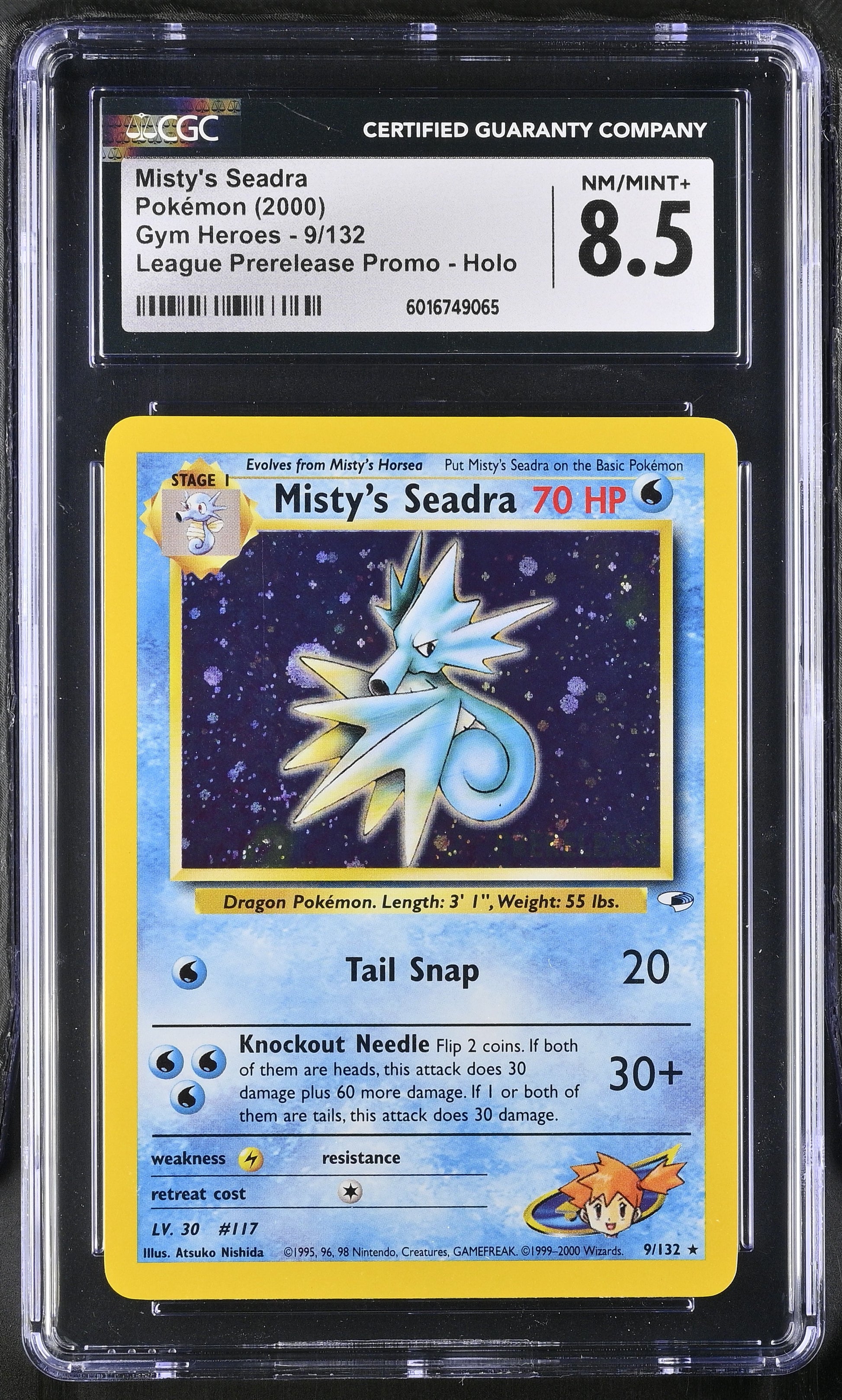 2000 Gym Heroes #9/132 Misty's Seadra CGC 8.5