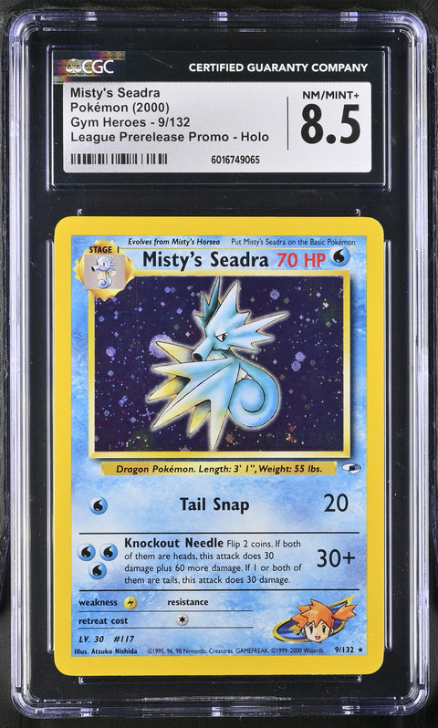 2000 Gym Heroes #9/132 Misty's Seadra CGC 8.5