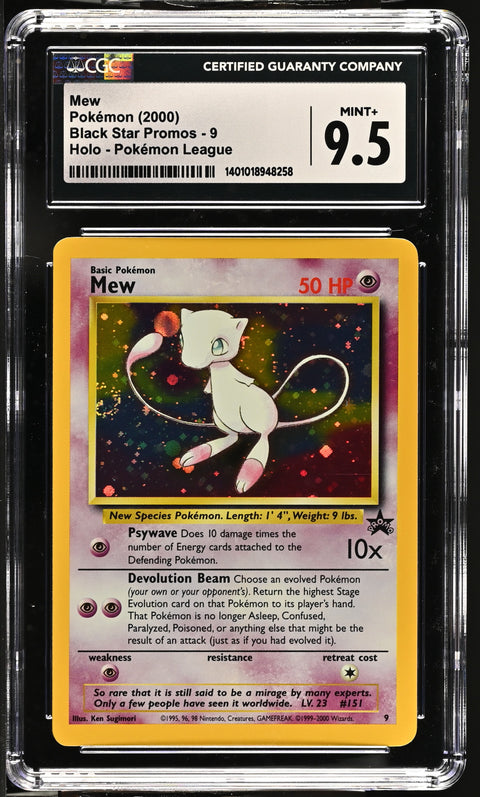 2000 Black Star Promos #9 Mew CGC 9.5