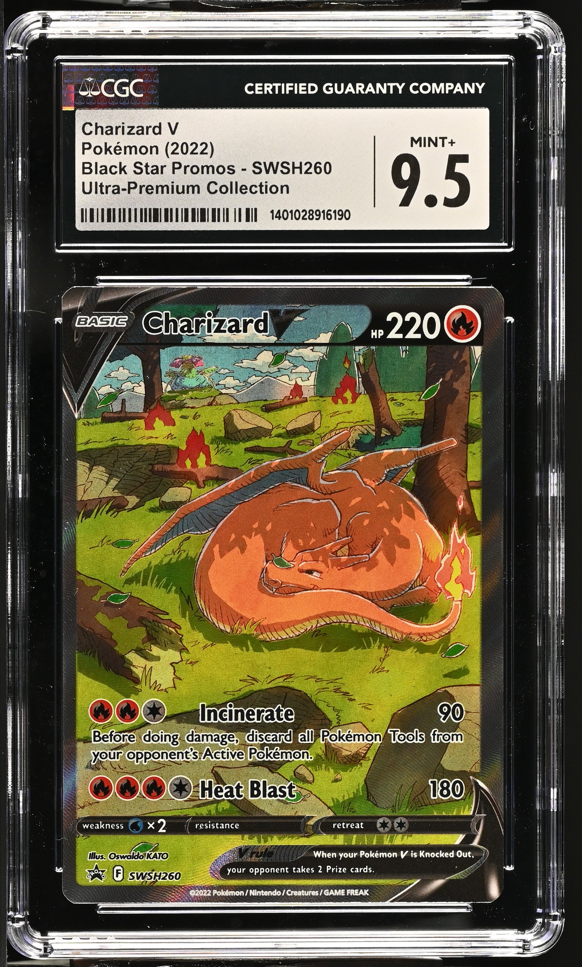 2022 Black Star Promos #SWSH260 Charizard V CGC 9.5
