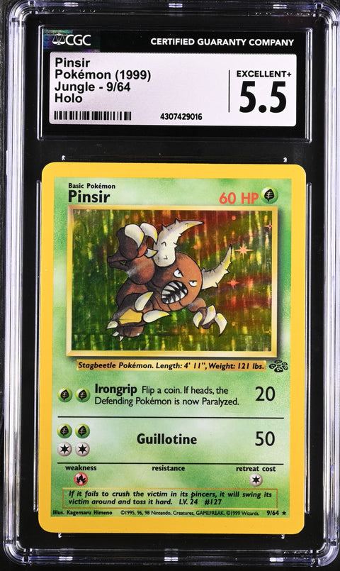 1999 Jungle #9/64 Pinsir CGC 5.5