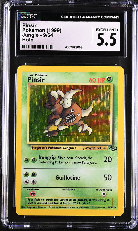 1999 Jungle #9/64 Pinsir CGC 5.5
