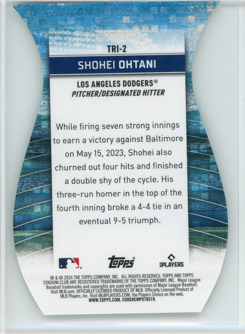 2024 Stadium Club #TRI-2 Shohei Ohtani Triumvirates
