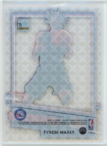 2020-21 Clearly Donruss #10 Tyrese Maxey