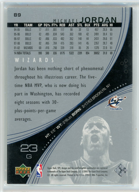 2002-03 SPx #89 Michael Jordan