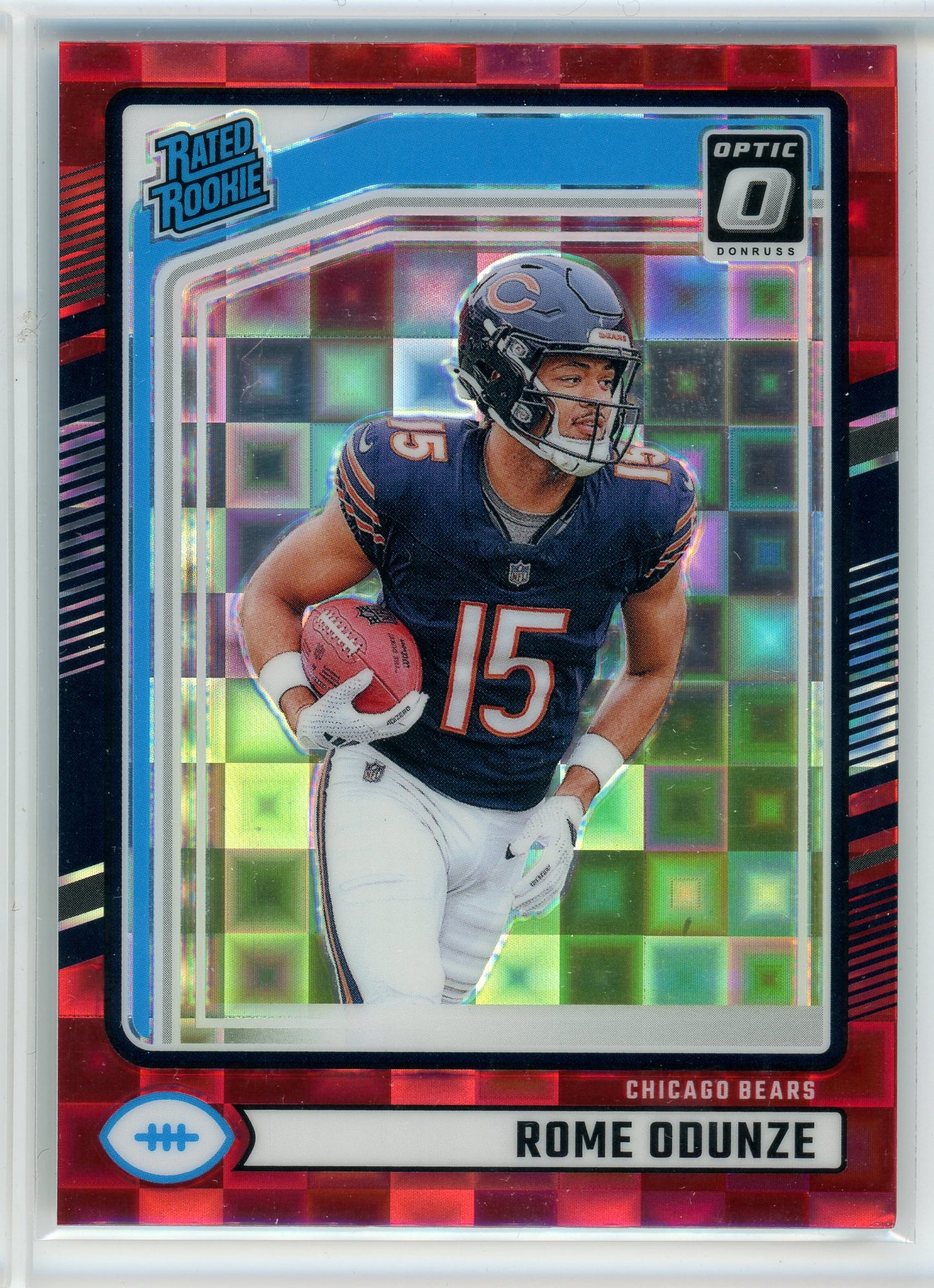 2024 Donruss #309 Rome Odunze Red Pandora Prizm