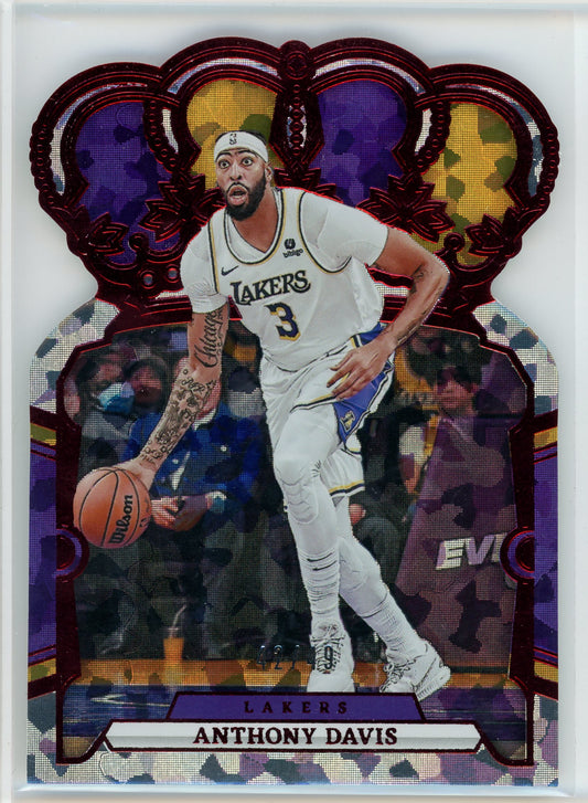 2023-24 Crown Royale #62 Anthony Davis Red Crystal /49