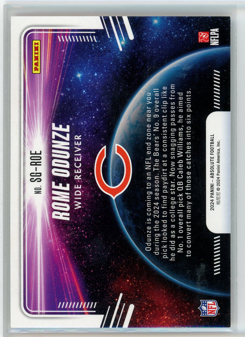 2024 Panini Absolute #SG-DTR Dallas Turner Star Gazing Orange Spectrum #/75