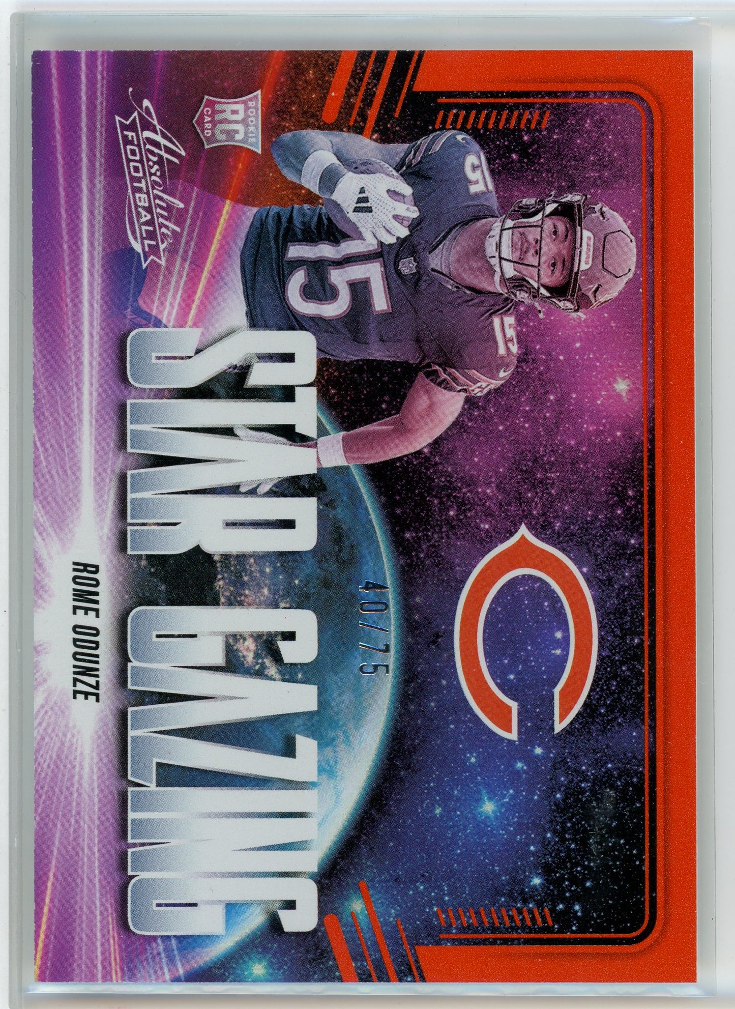 2024 Panini Absolute #SG-DTR Dallas Turner Star Gazing Orange Spectrum #/75