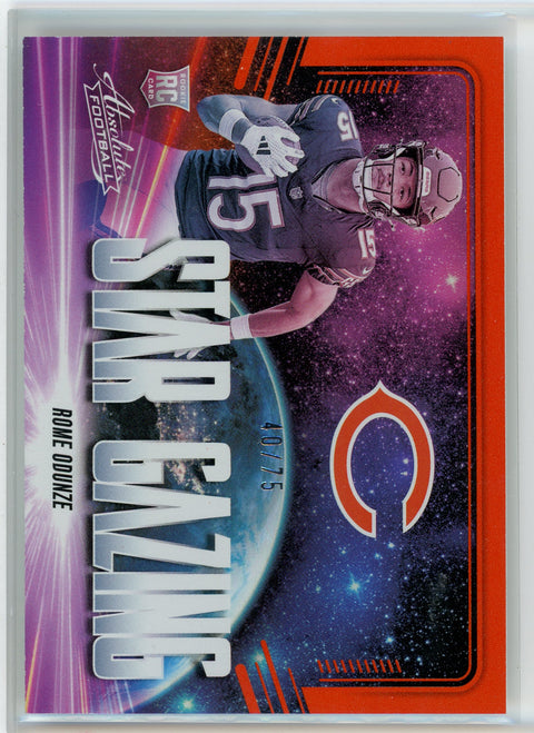 2024 Panini Absolute #SG-DTR Dallas Turner Star Gazing Orange Spectrum #/75