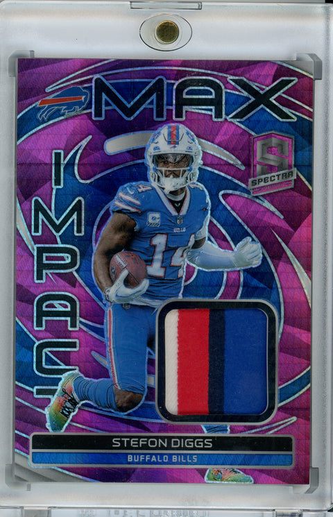2023 Panini Spectra #MI-SDI Stefon Diggs Max Impact Pink Patch /15