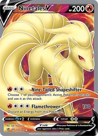 pokemon SWSH02: Rebel Clash Ninetales V (Full Art)