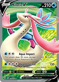 pokemon SWSH02: Rebel Clash Milotic V (Full Art)