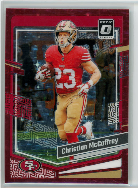 2023 Donruss Optic #169 Christian McCaffrey Red Stars