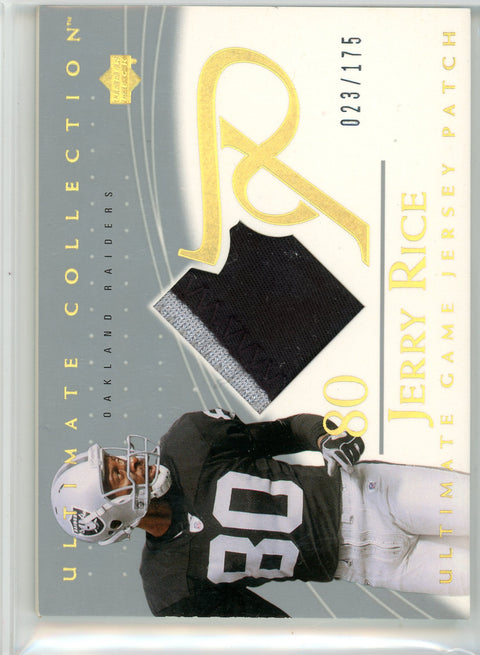 2003 Upper Deck #GJP-JR Jerry Rice Ultimate Game Jersey Patch /175