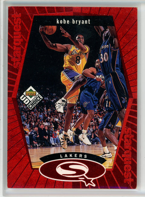 1998-99 UD Choice #SQ13 Kobe Bryant StarQuest Red