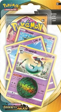 pokemon SWSH03: Darkness Ablaze Darkness Ablaze Premium Checklane Blister [Dragapult]