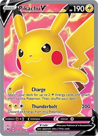 pokemon SWSH04: Vivid Voltage Pikachu V (Full Art)