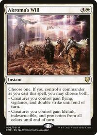 MTG Commander Legends Akroma's Will