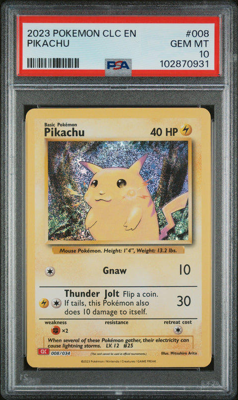 2023 Pokemon Charizard & Ho-Oh Ex Deck #008 Pikachu PSA 10
