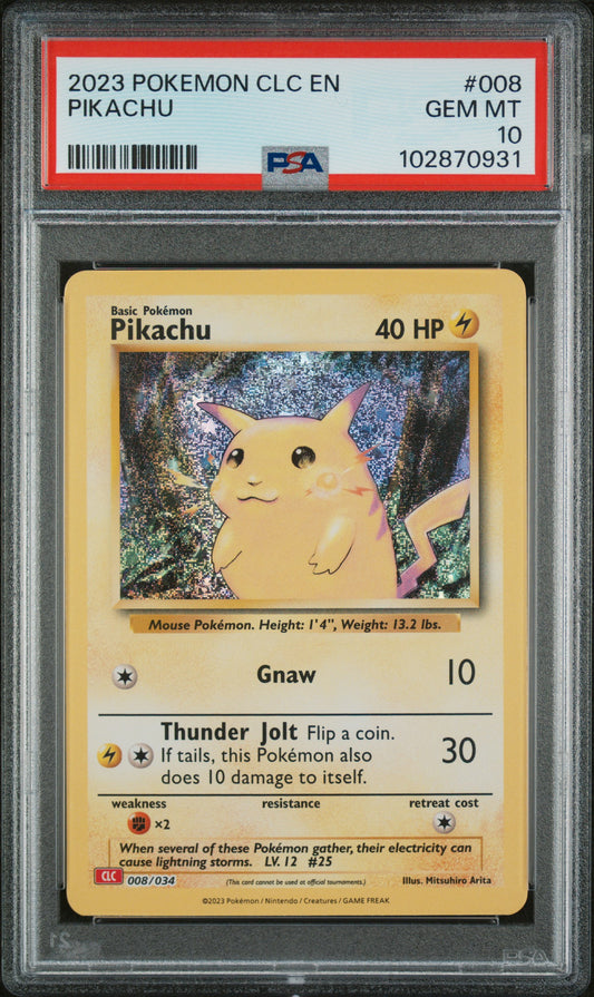 2023 Pokemon Charizard & Ho-Oh Ex Deck #008 Pikachu PSA 10