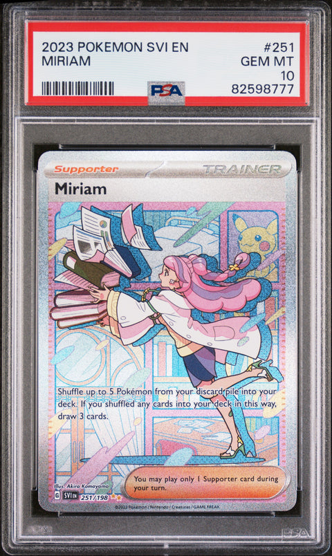 2023 Pokemon  #251 Miriam Special Illustration Rare PSA 10