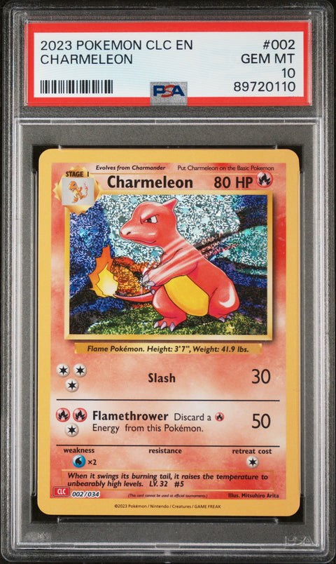 2023 Pokemon Clc-Trading Card Game Classic Charmeleon #002 PSA 10