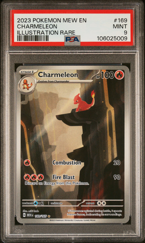 2023 Pokemon Mew En-151 Charmeleon #169 PSA 9