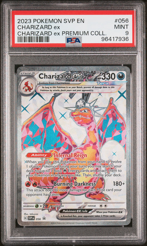 2023 Pokemon Svp En-Sv Black Star Promo #056 Charizard Ex PSA 9