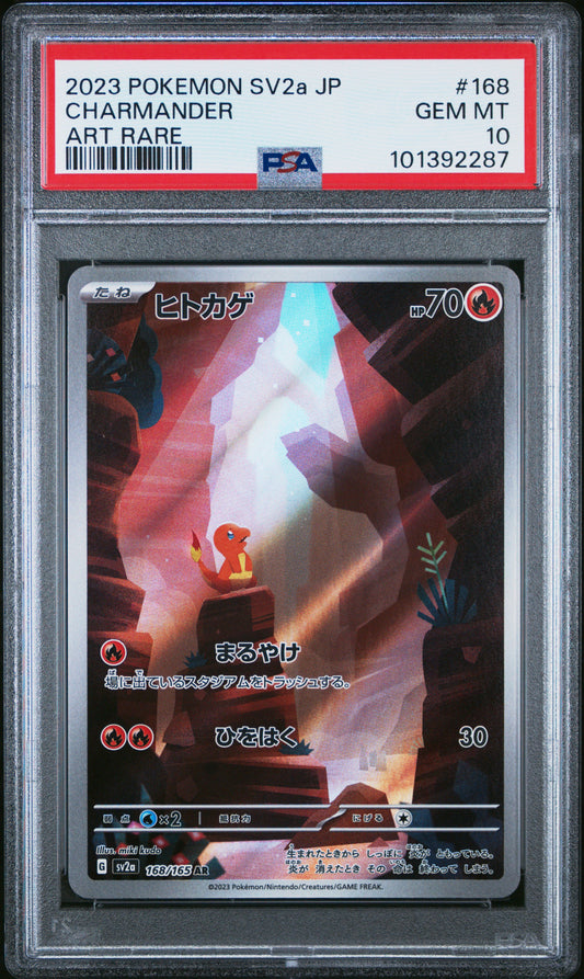 2023 Pokemon Japanese Sv2a-Pokemon 151 #168 Charmander Art Rare PSA 10