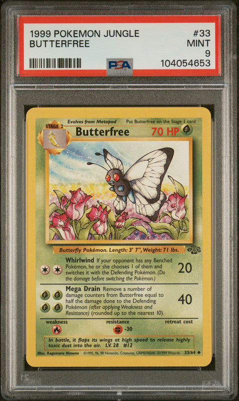 1999 Pokemon Jungle #33 Butterfree PSA 9