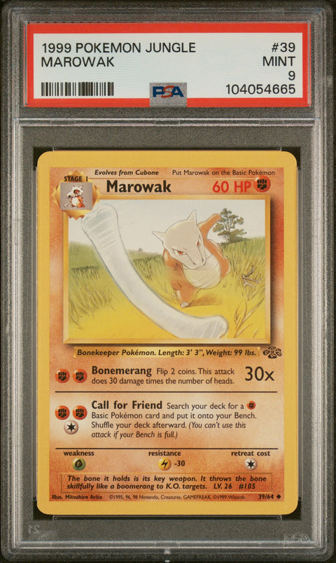 1999 Pokemon Jungle #39 Marowak PSA 9