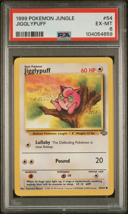 1999 Pokemon Jungle #54 Jigglypuff PSA 6