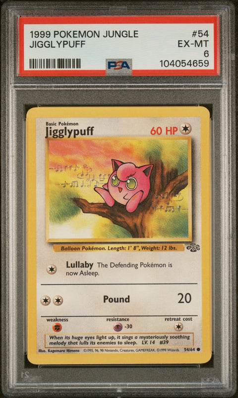 1999 Pokemon Jungle #54 Jigglypuff PSA 6