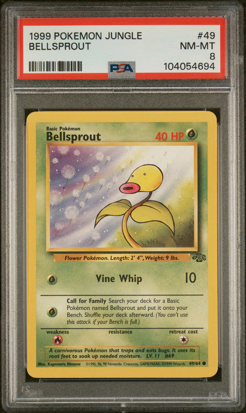 1999 Pokemon Jungle #49 Bellsprout PSA 8