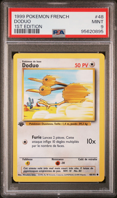 1999 Pokemon French #48 Doduo 1st Edition PSA 9