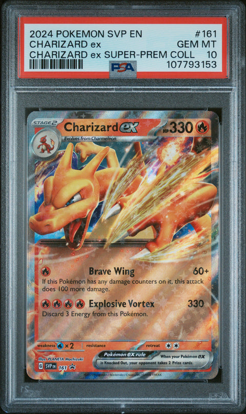 2024 Pokemon Svp En-Sv Black Star Promo #161 Charizard Ex PSA 10