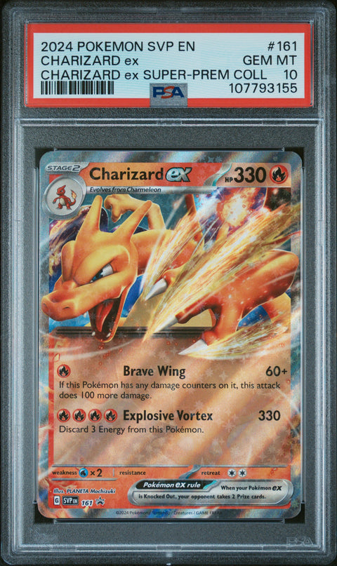 2024 Pokemon Svp En-Sv Black Star Promo #161 Charizard Ex PSA 10