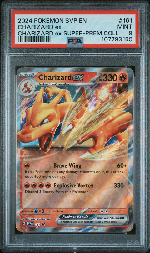2024 Pokemon Svp En-Sv Black Star Promo #161 Charizard Ex PSA 9