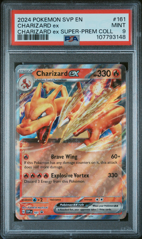2024 Pokemon Svp En-Sv Black Star Promo #161 Charizard Ex PSA 9