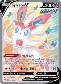 Pokemon SWSH07: Evolving Skies Sylveon V (Full Art)