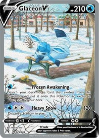 pokemon SWSH07: Evolving Skies Glaceon V (Alternate Full Art)