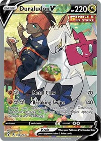 Pokemon SWSH07: Evolving Skies Duraludon V (Alternate Full Art)