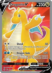pokemon SWSH07: Evolving Skies Dragonite V (Full Art)