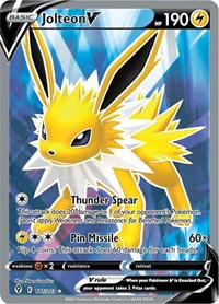 Pokemon SWSH07: Evolving Skies Jolteon V (Full Art)